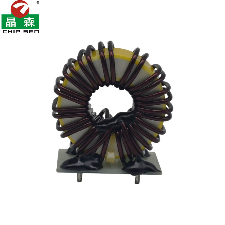 T21 vertical plug-in 2+2-pin magnetic ring common mode inductor