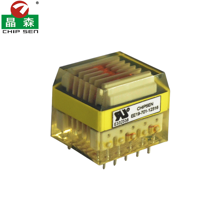 Manufacturer Supply EE19 Sealed Potting High Frequency Transformer, Isolation Step-Down Power Transf